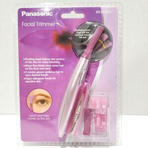 Panasonic Facial Hair Trimmer for Women ES2113PC, with Pivoting Head and Eyebrow